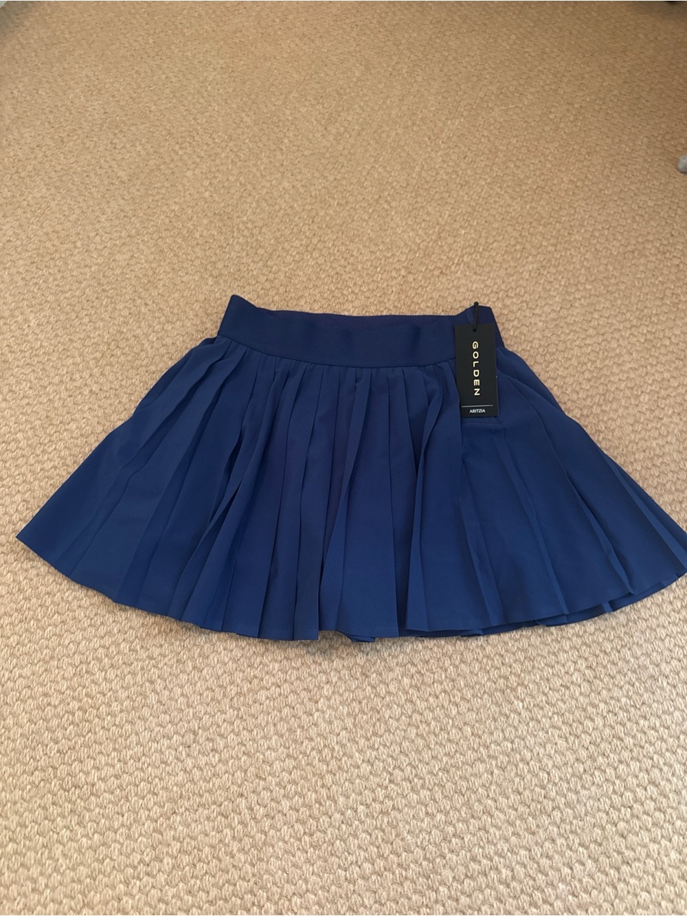 NWT Golden by Aritzia Tennis Micro Pleat Skirt - Byron Blue - Size XS